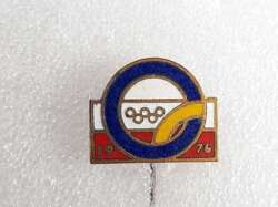 The Summer Olympic Games Montreal 1976 Poland Team badge (enamel)