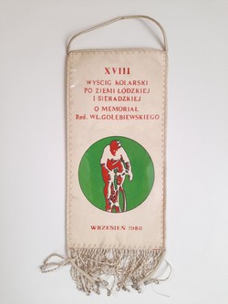 The XVIII Cycling Race in the Łódź and Sieradz Regions (September 1980) pennant