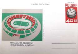 Totalizator Sportowy sponsor of sports facilities postcard