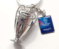 UEFA Champions League 2023 Istanbul Final Manchester City FC - FC Internazionale Milano 3D Trophy keyring (official licensed product)