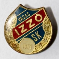 Vasas Izzo SK badge (epoxy; with signature)