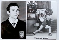 Waldemar Korcz (weight-lifting) postcard