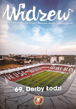 Widzew Lodz - LKS Lodz PKO BP Ekstraklasa (12.8.2023) official match programme
