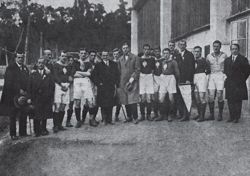 Yugoslavia - Poland (01.10.1922) - Polish National Team Collection No. 05 postcard