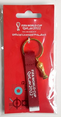 FIFA World Cup Qatar 2022 3D Trophy Keyring with Webbing (Official ...