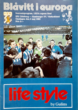 IFK Goteborg - Hamburger SV, UEFA Cup Final match (5.5.1982) official programme