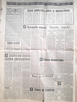 Sport journal - Summer Olympic Games Munich, set of 10 issues (25.8-13.9.1972)