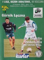 Programme Górnik Łęczna - Dyskobolia Grodzisk Wielkopolski Idea Ekstraklasa (14.11.2004)