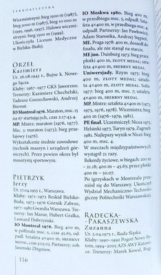 From Silesia to the Olympic arenas. Lexicon of the Silesian Olympians