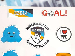 Pafos FC set of 11 fans stickers (official product)