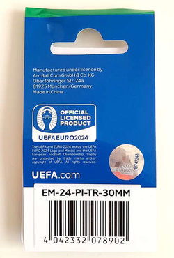 Pin of the 2D trophy UEFA Euro 2024 Germany - badge (Official Licensed Product)