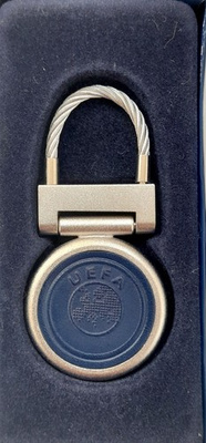 UEFA crest padlock, two-side keyring in etui (official product)