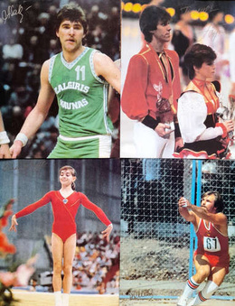 The pride of Soviet sport. Famous athletes of the USSR (set of 21 pieces)