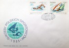 FDC Envelope successes of Polish athletes 1985