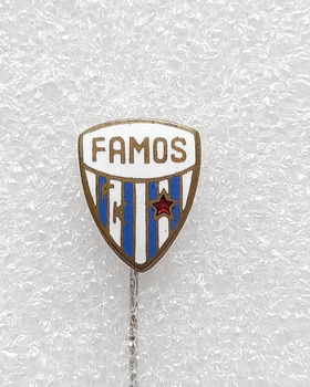 FK Famos Hrasnica crest badge (enamel, signed)