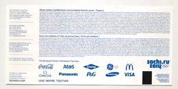 The XXIIth Winter Olympic Games Sochi, ice hockey ticket (8.2.2014)