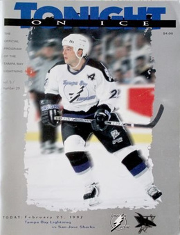 Tampa Bay Lightning - San Jose Sharks NHL official programme (23.02.1997)