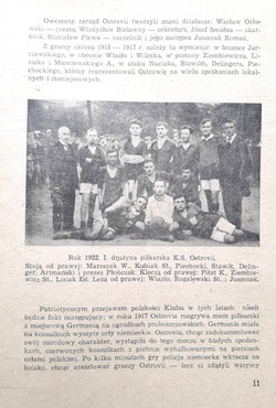 40 years of ZS Kolejarz-Ostrovia 1909-1949