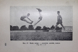 Training of cross-country skiing and ski jump (1934)
