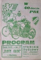 The Speedway Golden Helmet Semifinal official programme (Bydgoszcz, 10.05.1984)