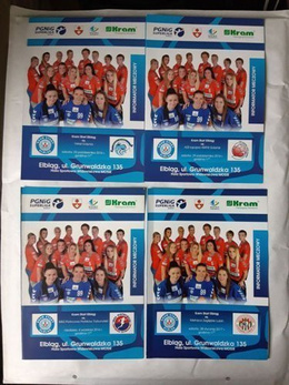 Set of 10 programs Kram Start Elbląg women's handball (2016-2017