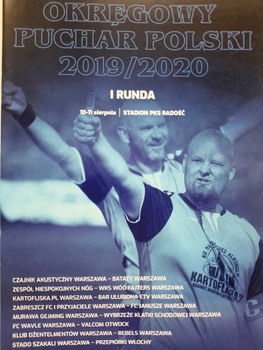 District Warsaw Poland Cup First Round matches official programme (10-11.8.2019))