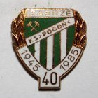 40 years KS Pogon Zabrze badge (enamel)