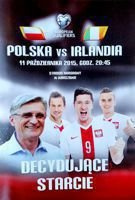 Poland - Ireland Euro 2016 qualification match official programme