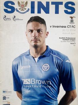 St. Johnstone FC - Inverness CT FC, Scottish FPL (20.12.2014) official match programme