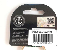 UEFA Europa Conference League 2024 Athens Final Olympiakos SFP - ACF Fiorentina 3D Trophy keyring (official licensed product)