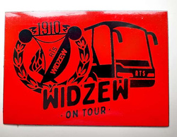 Widzew Lodz on tour PVC magnet (official product)