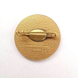 First Arab Junior Volleyball Championship golden plated badge (Baghdad, Iraq - signed)