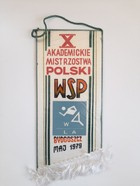 The 10th Polish Academic Championships of the Higher Schools in athletics (Bydgoszcz, May 1979) pennant