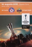 AS Trencin - Rapid Wien Europa League official programm (28.07.2015) 