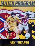 AEK Athens - Hearts of Midlothian UEFA Champions League qualfication (23.8.2006) official programme