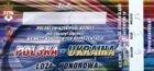 Poland - Ukraine match ticket qualifications World Cup '02 (06.10.2001)
