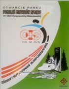 Opening of the Sports Masters Generations Park a commemorative ceramic plate (Spała, 18.10.2003)