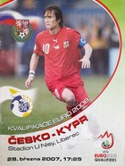 Czech Republic - Cyprus UEFA Euro qualyfing match (28.3.2007) official programme