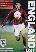 England - Czech Republic U21 friendly match (17.11.1998) official programme