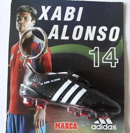 Keyring Xabi Alonso football shoe (adidas official product)