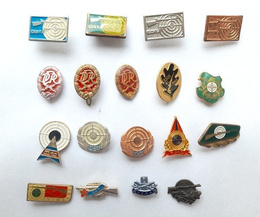 Sports Shooting Associations of East Germany, Czechoslovakia, Albania and others (18 pieces)