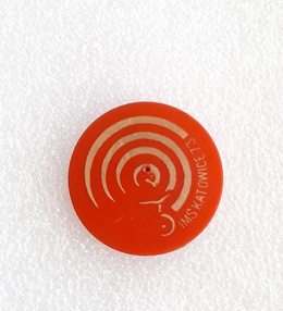 FIM Speedway World Chmapionship Final Katowice 1973 badge (plastic)