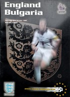 England - Bulgaria FIFA World Cup qualyfing match official programme (10.10.1998)