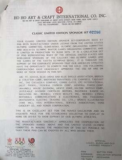 Set of 48 badges Olympic Games Calgary Seoul 1988 USA team (official product)