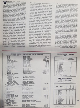 "Olympic Discus" yearbook - Polish Olympic Committee Magazine (1971)