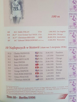 Athletics games. Volume 10. Berlin 1936