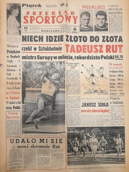 Przeglad Sportowy Magazine (nr 132/1958) - The European Athletics Championships in Stockholm