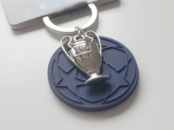 UEFA Champions League round logo keyring with trophy miniature (official licensed product)