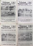 TJ Vagonka Česká Lípa I Narodni Liga (1983-1985) official programmes (4 items)