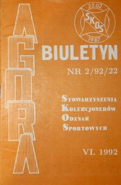 Bulletin of Sport Souvenirs Collectors Association "Agora" nr 2(22)/1992